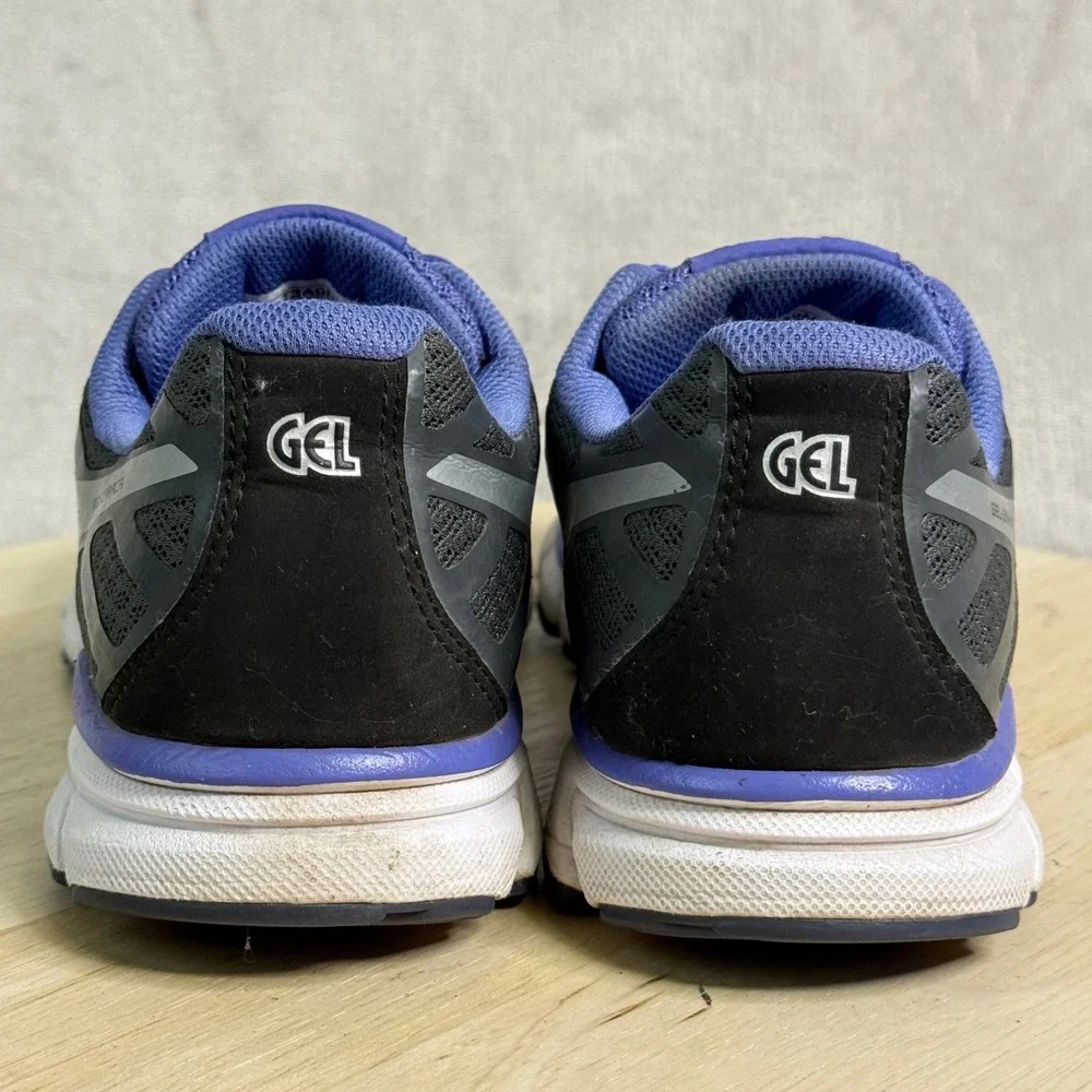 Asics Gel-Zaraca‎ Womens Running Shoes Grey Black Purple Low Top Sneakers